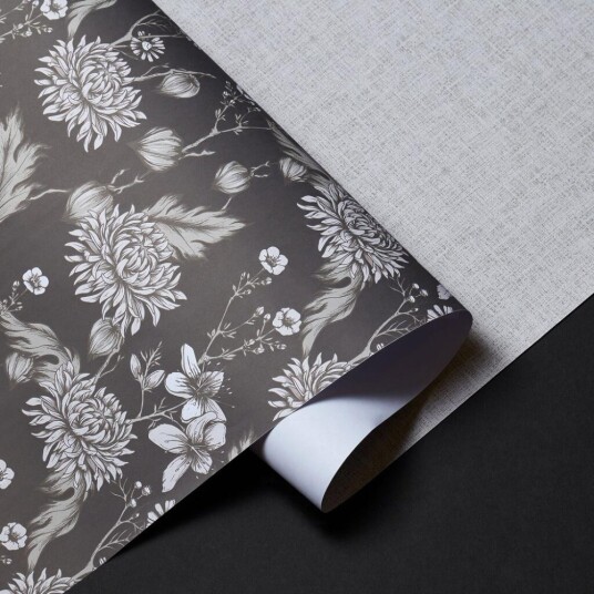 Halvor Bakke Gavepapir Dahlia Brun+Linen 2pk