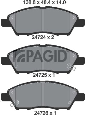 PAGID T1787N Bremseklosser PAGID T1787N Bremseklosser