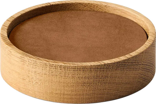 LIND DNA Wood Box glassunderlag sett Nature oak circle S Nupo nature 9 delar