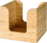 Servietdispenser Duni 11X11 Cm Bambus,4 Stk/Krt