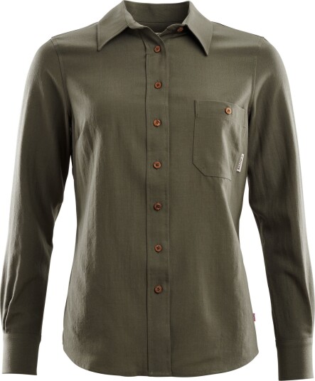Aclima LeisureWool Woven Wool Shirt Woman Ranger Green XS, Ranger Green
