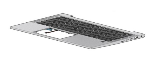 HP Top Cover W/Keyboard CP+PS BL