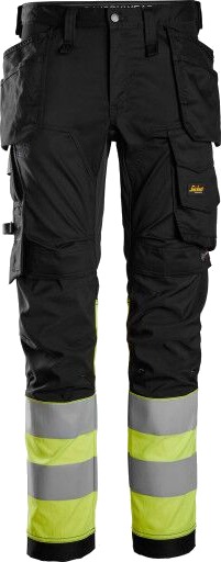 Snickers Workwear 6234 Arbeidsbukse svart/Hi-Vis gul Svart/Hi-Vis Gul, Klær