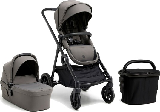 Beemoo Pro Multi 2 Duovogn inkl. Shoppingkurv Mocha Grey