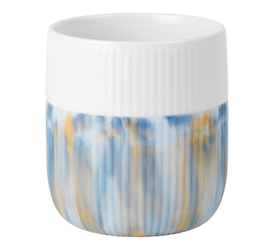 Royal Copenhagen - Rifet Contrast Marmor krus 35 cl havtåke