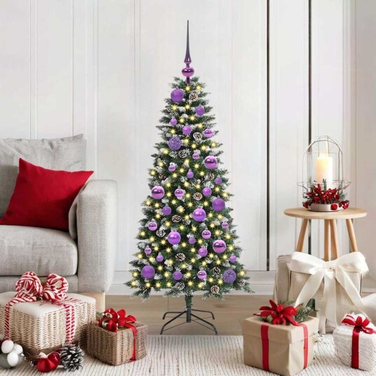 Kunstig juletre grønn 55 x 55 x 120 cm PVC og plast og stål