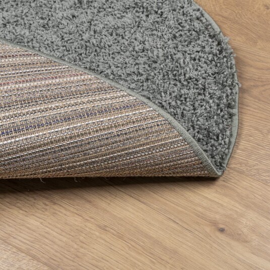 vidaXL Flossteppe med lang luv moderne grønn Ø 160 cm