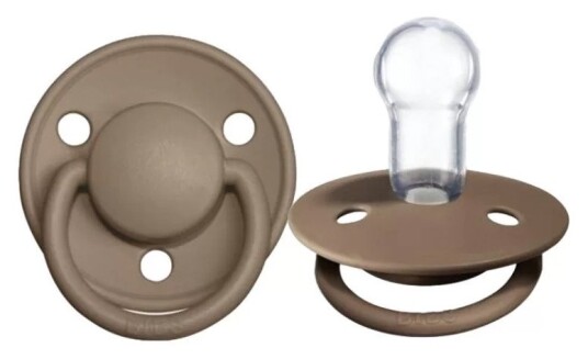 Bibs Silikone Sut 0/36 måneder De Lux Mørk Eik