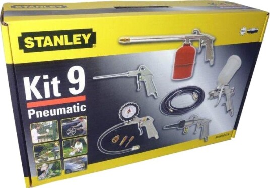 Stanley Trykkluftverktøysett 9045718STN For Maling 9 Deler