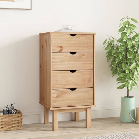 vidaXL Kommode 46x39,5x90 cm heltre furu vidaXL Kommode 46x39,5x90 cm heltre furu