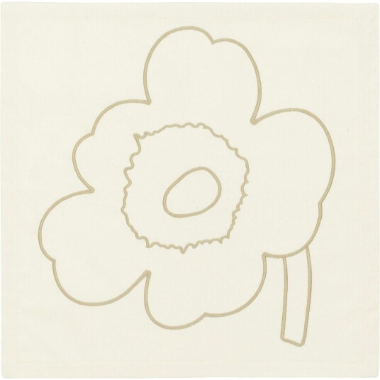Marimekko Piirto Unikko Serviett 43x43 cm 3 pk Off white / Straw Marimekko Piirto Unikko Serviett 43x43 cm 3 pk Off white / Straw