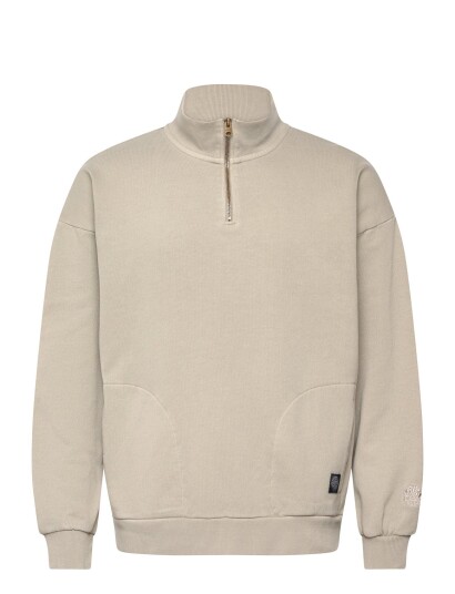 Rip Curl Premium Surf Qtr Zip Crew   Beige   XXL