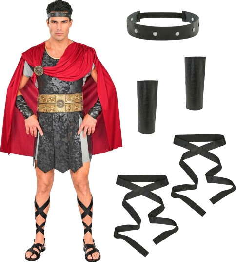 Roman Centurion Romersk Soldat Sersjantkostyme til Herre Medium Voksenkostyme 91652