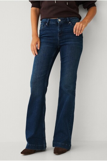 Gina Tricot Jeans Shape up flare jeans Blå