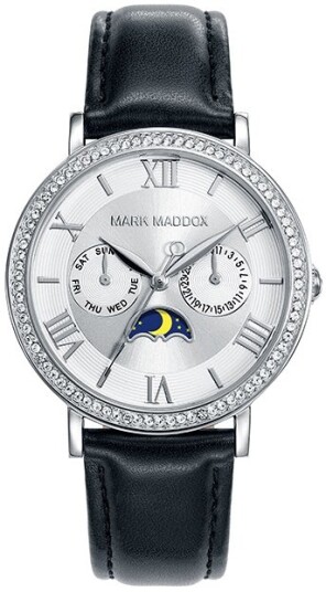Mark Maddox Dameklokke MC0017 03 Classic Lær Ø37 mm