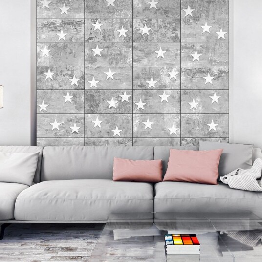 Fototapet Stars On Concrete 50x1000 - Artgeist sp. z o. o.
