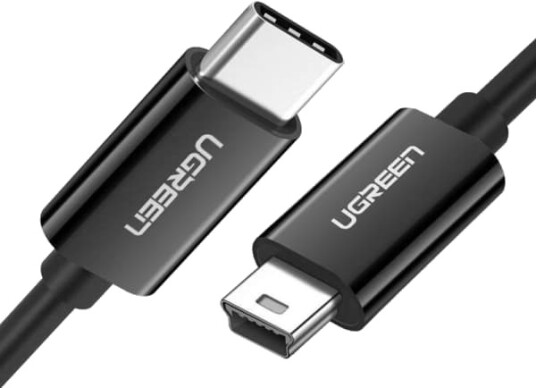 Ugreen USB-C - miniUSB USB-kabel 1 m Sort (UGR1134BLK)