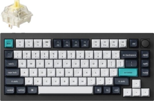 Keychron Q1 Max svart/cyan