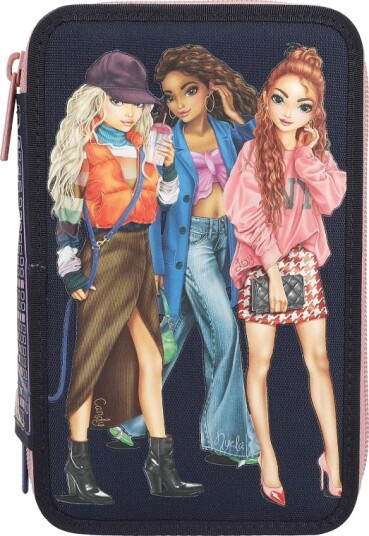 TOPModel Triple Pencil Case CITY GIRLS  412560 