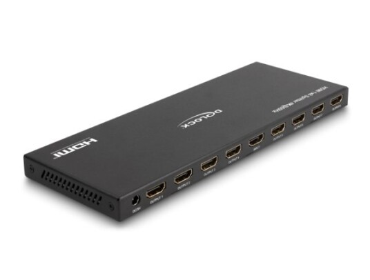 Delock Hdmi Splitter 1 X Hdmi In Zu 8 X Hdmi Out 4K 60 Hz Mit Downscaler