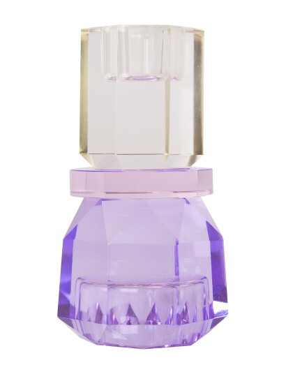 C"est Bon Crystal Candle Holder - Purple - ONE SIZE
