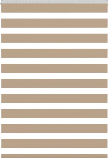 Sebragardin sandbrun 105x150 cm stoff bredde 100,9 polyester