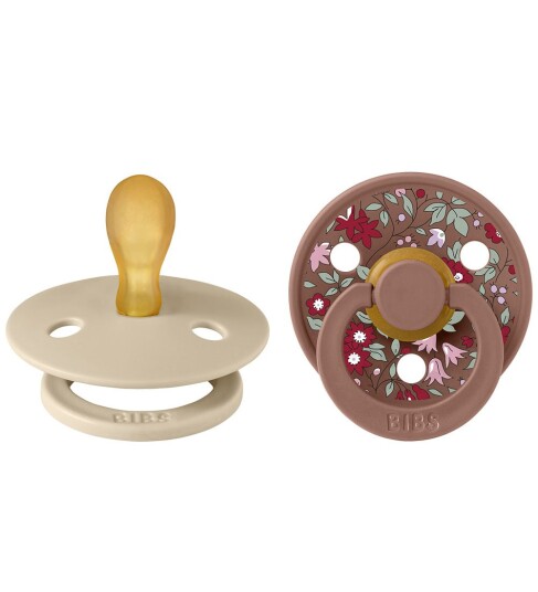 BIBS x Liberty Colour Smokker 2 pack Str. 2 Symmetrisk C BIBS 6 18 md Smokk Beige Rød 62 86