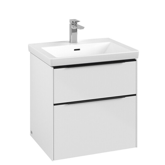 Villeroy & Boch Subway 3.0 Servantskap m/2 skuffer 572x576x478 mm Hvit Høyglans Villeroy & Boch Subway 3.0 Servantskap m/2 skuffer 572x576x478 mm Hvit Høyglans