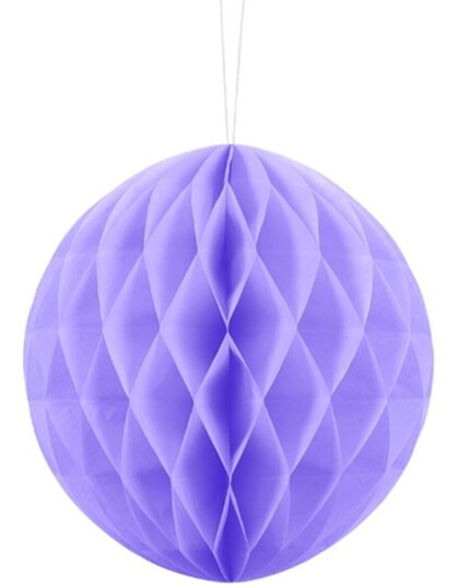 Lavendelfarget Honeycomb Ball 20 cm Lavendelfarget Honeycomb Ball 20 cm