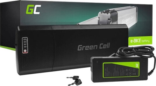 Elsykkelbatteri Green Cell EBIKE50STD med lader 13 Ah 312 Wh 24 V 35 70 km
