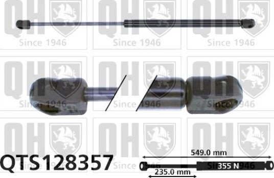 QUINTON HAZELL QTS128357 Baklukedemper