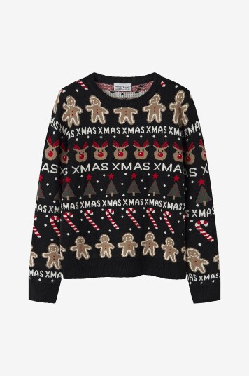 Name It Pullover nknRasko LS Knit Box Svart