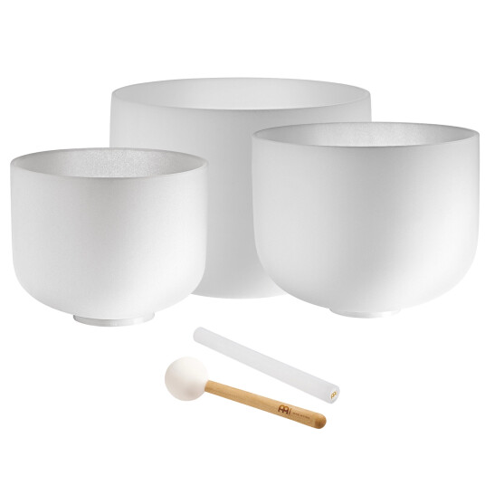 Meinl Sonic Energy Csbsetgec Crystal Singing Bowl Set 10g/12e/14c