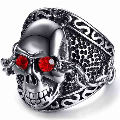 Chain skull ring Chain skull ring