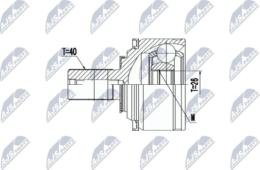 Nty Drivknute drivaksel NTY NPZ VV 021