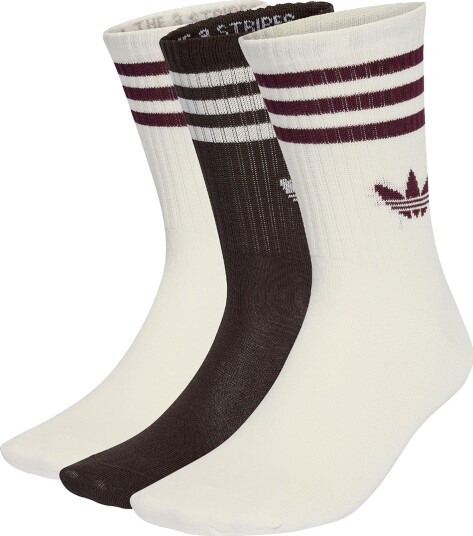 Adidas Originals Sokker   3 pack   3S Crew   Ohvit/Auco/Ohvit   Adidas Originals   31/33   Sokker Brun   31 33