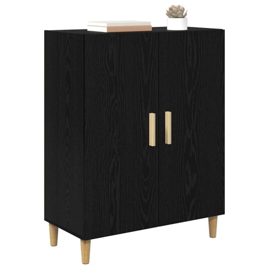 Serviesskap Svart Eik 70 x 34 x 90 cm Konstruert tre