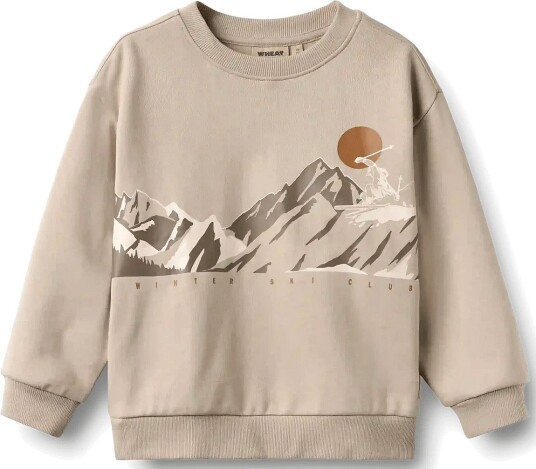 Wheat Sweatshirt L/S Ellis Print GREY MOON 98