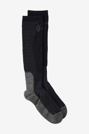 Seger Skistrømper Alpine Mid Wool Compression Svart