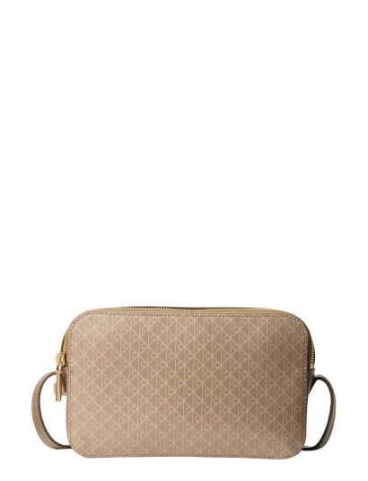Calvin Klein Emblem Aop Elongated Camera Bag Beige ONE SIZE