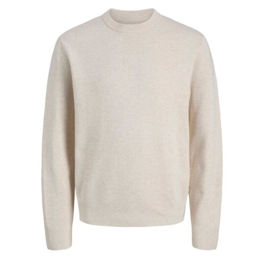 Jack & Jones Genser Knit Milano Cloud Dancer Melange 164 | Barn