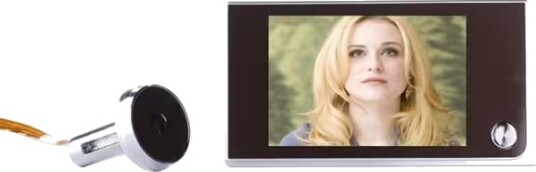 Widescreen Dørkamera Med 3,5" Skjerm Og 1MP HD Kamera