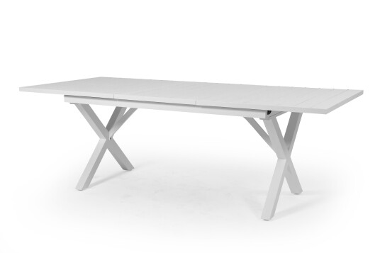 Brafab Hillmond spisebord Hvit 160 - 220 x 100 cm Hvit Brafab Hillmond spisebord Hvit 160 - 220 x 100 cm Hvit