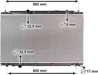 VAN WEZEL 25012710 Radiator motorkjøling VAN WEZEL 25012710 Radiator motorkjøling