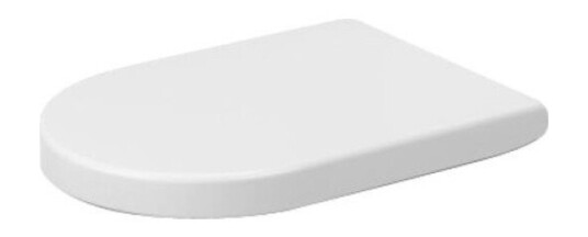 Duravit Starck 3 Toalettsete Med myktlukkende hengsler, Hvit