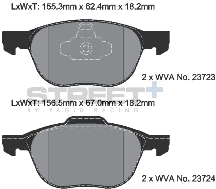 PAGID Racing T8041SP2001 Bremseklosser