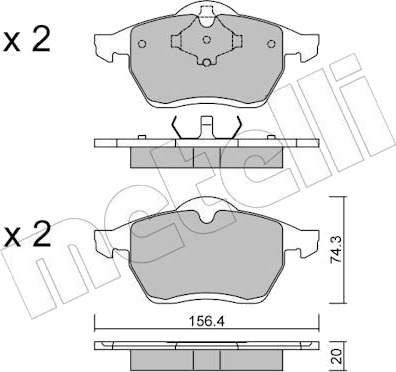 METELLI 22 0279 0 Bremseklosser