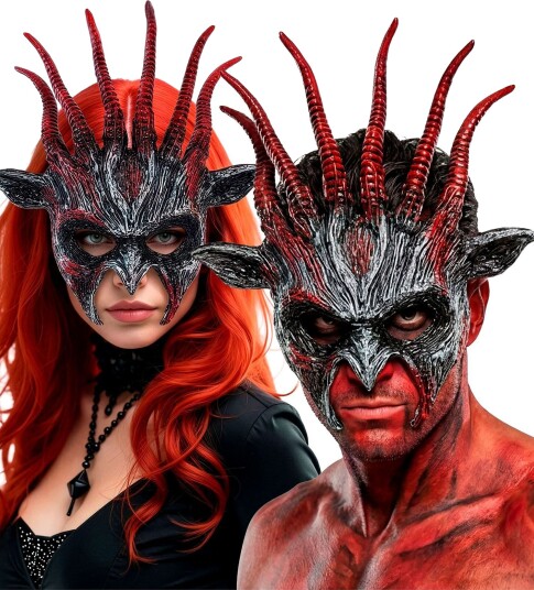 Infernal Beast Demon Monster Maske i Hardplast Monster 20003