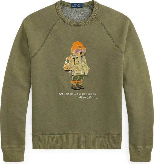 Polo Ralph Lauren Polo Bear Fleece Sweatshirt CRUISE OLIVE S Polo Ralph Lauren Polo Bear Fleece Sweatshirt CRUISE OLIVE S