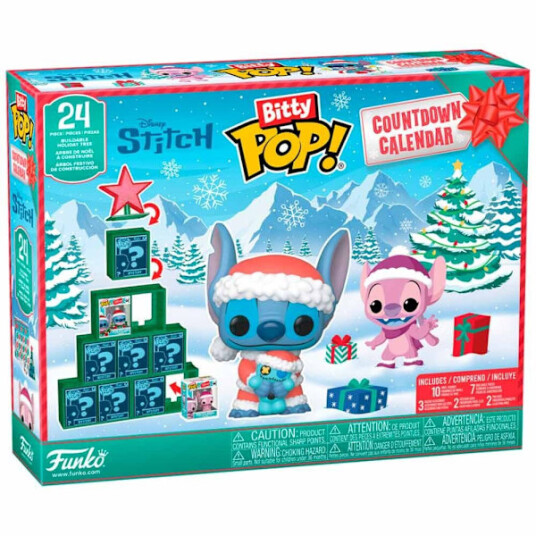 Disney Stitch Bitty Pop adventskalender med 24 samlefigurer